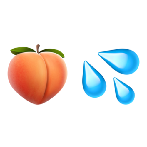 🍑💦 Emoji Domain iOS rendering